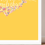 Load image into Gallery viewer, Sunshine and Good vibes heart illustrated print
