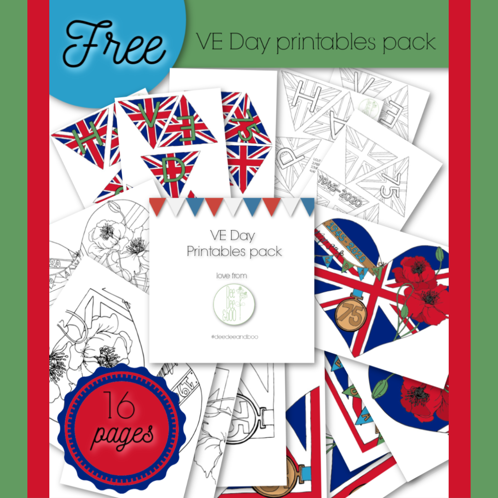 Free VE Day printables pack