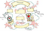 Load image into Gallery viewer, Pink Stars Cloud Cycle Personalised Print
