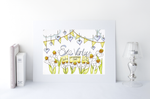 Load image into Gallery viewer, Daisies and Bunting Personalised Print
