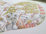 Load image into Gallery viewer, Personalised Family Garden Heart Print
