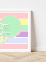 Load image into Gallery viewer, &quot;Kind heart Brave Mind Fierce Spirit&quot; Print

