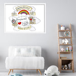 Load image into Gallery viewer, Rainbow Cloud Cycle Personalised Print
