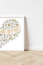 Load image into Gallery viewer, &#39;You are so loved&#39; Daisies Heart Print.
